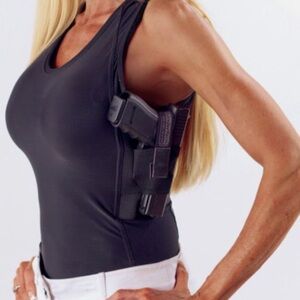 Women's UnderTech Black Concealed Carry Tank Top Size Small